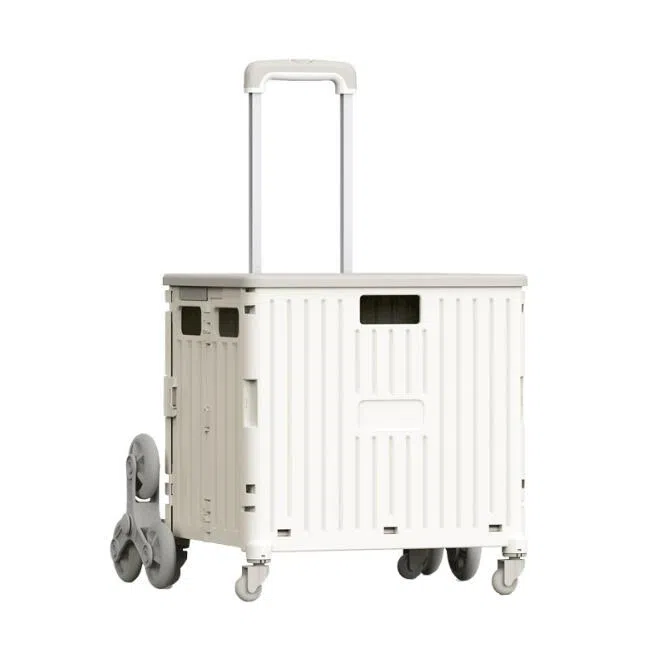 Només 7 cm de gruix després de plegar! Carro de la compra plegable ultralleug...