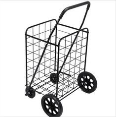 Carro plegable de metall amb rodes
